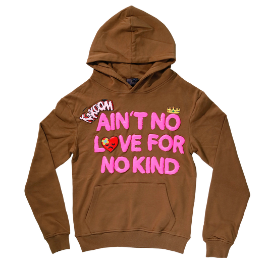 Mocha "NO Love" Hoodie