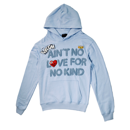 Baby Blue "No Love" Hoodie