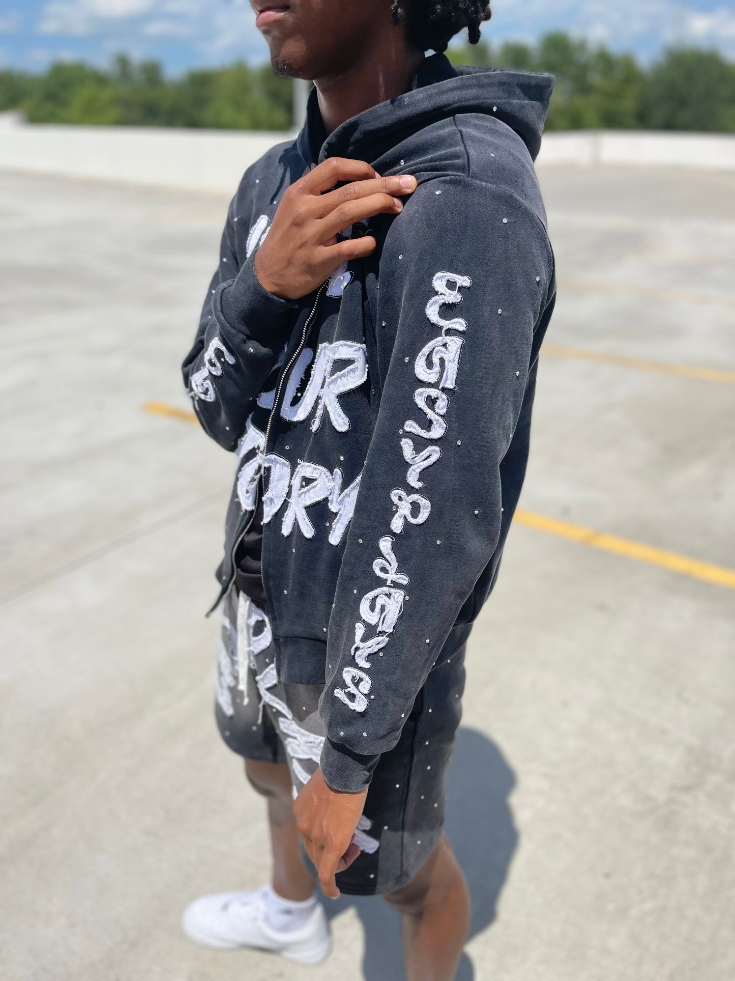 “WRITE YOUR STORY” ZIP UP HOODIE